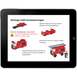 Digitale werkinstructie tablet